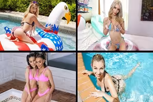 Riley Star, Lilly Bell, Sophia Sweet, Scarlet Skies, Aria Valencia, Reese Robbins, Amber Stark, Vanessa Moon, Alice Marie & Emma Rosie – Bikinis and Cute Butts Compilation