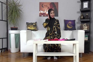 Rouss Black – She gave him a fashion show in underwear and hijab