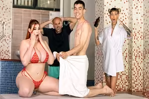 Sneaky Poolside Sex – Abigaiil Morris & Jordi El Nino Polla
