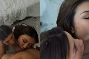Nicole Doshi & Agatha Vega Get Fucked In Their Asses By Big Dick Hunk Christian Clay
