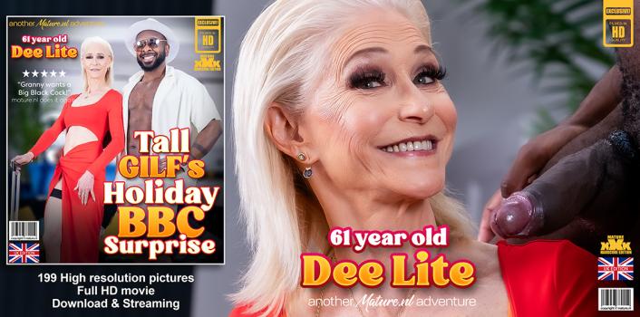 Dee Lite – Before going on a holiday, 61 year old GILF Dee Lite is having a big black cock to get in the mood