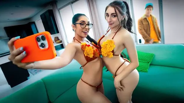Madison Wilde & Penelope Kay – If We’re Nerdy Crafty Stepsisters, Why Do You Keep Staring At Our Autumn Bikinis?