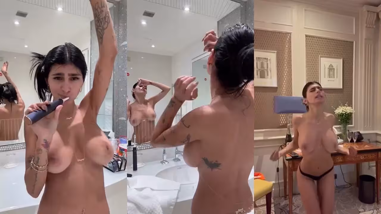 Mia Khalifa – Flaunts Her Boobs During Morning Routine NEW Onlyfans Live OnlyFans Scene
